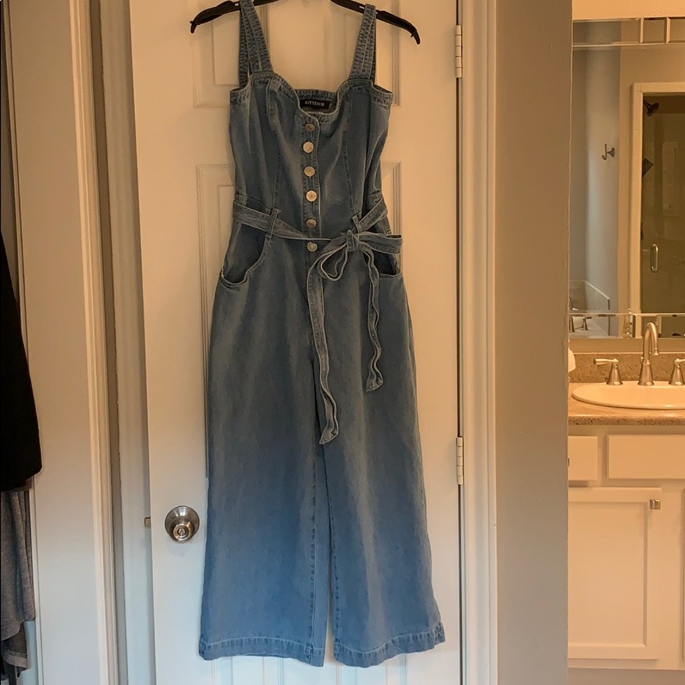 Denim romper